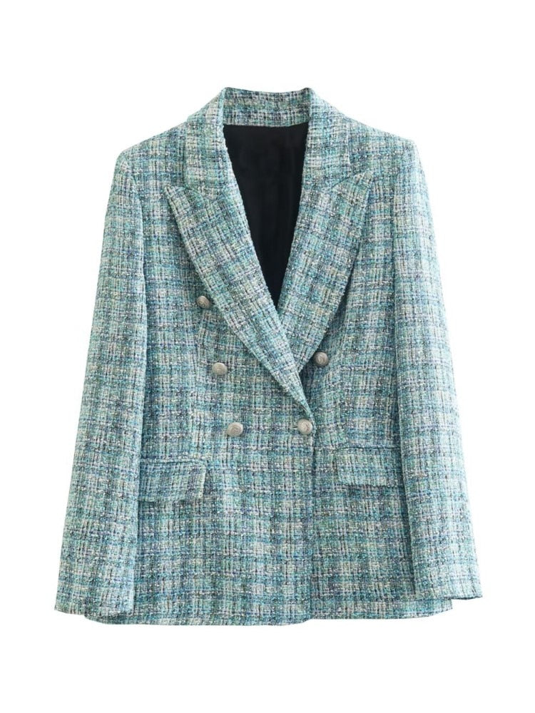 Blazer Feminino Transpassado com Botão