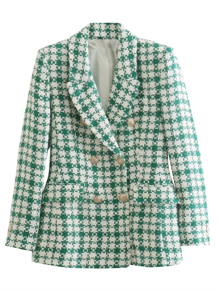 Blazer Feminino Transpassado com Botão