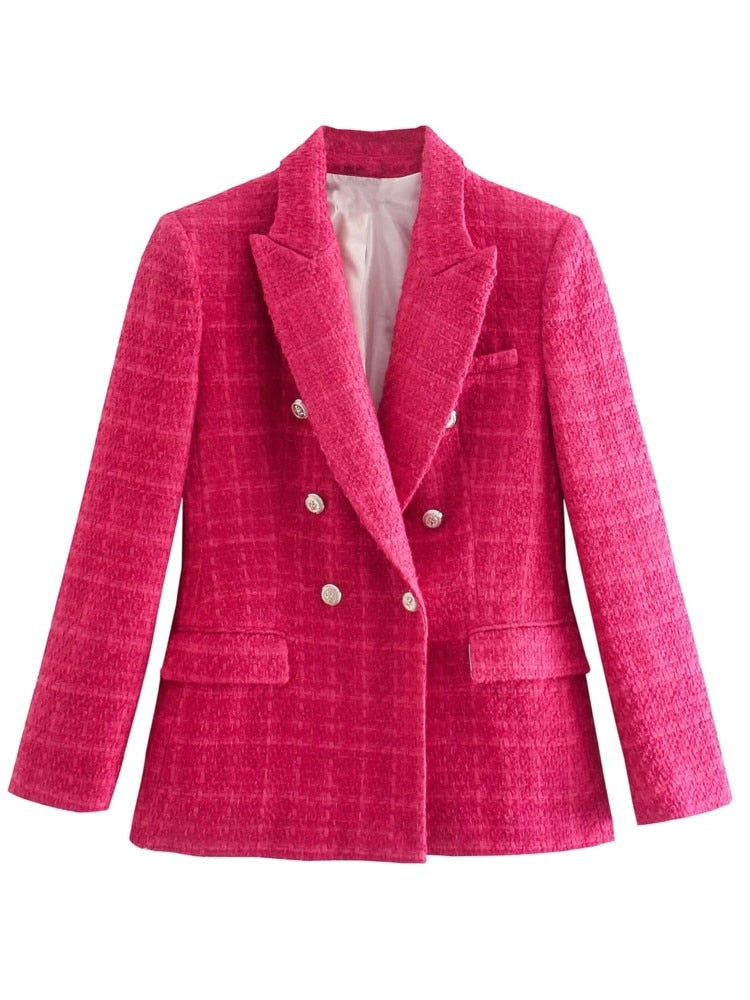 Blazer Feminino Transpassado com Botão