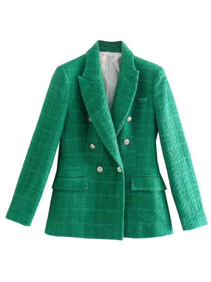 Blazer Feminino Transpassado com Botão