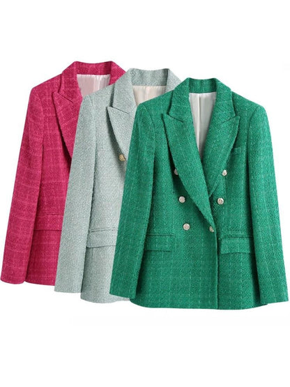 Blazer Feminino Transpassado com Botão