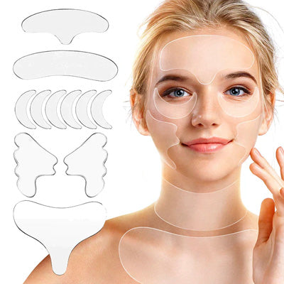 Adesivos de Silicone Anti Rugas Reutilizável