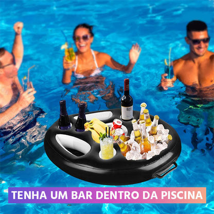 Boia Bandeja com Porta Copo e Petiscos Para Piscina AquaGram